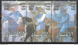 2012  Ägypten  Mi. 2484-6 **MNH.  Festivals - Unused Stamps