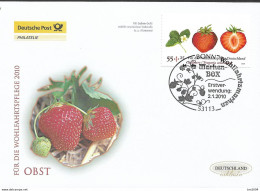 2010 Deutschland Germany. Mi. 2777 FDC    Wohlfahrt:  Gartenerdbeere (Fragaria Ananassa) - 2001-2010