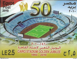 2010  Ägypten   Mi. Bl 109  **MNH.  50 Jahre Fußballstadion Kairo. - Unused Stamps