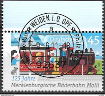 2011 Deutschland Germany   Mi. 2872 FD- Used Weiden  125 Jahre Mecklenburgische Bäderbahn - Gebraucht