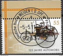 2011 Deutschland Germany   Mi. 2867 FD-used  Weiden   125 Jahre Automobil. - Gebraucht