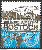 2018 Allem. Fed. Deutschland  Mi. 3395 FD- Used Weiden   800 Jahre Hansestadt Rostock. - Gebraucht