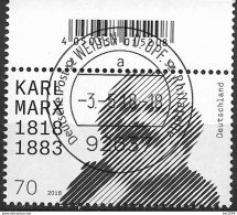 2018 Allem. Fed. Deutschland  Mi.  3384  FD- Used Weiden 200. Geburtstag Von Karl Marx - Gebraucht