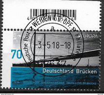 2018 Allem. Fed. Deutschland  Mi.  3383  FD- Used Weiden  Europa: Brücken. - Gebraucht