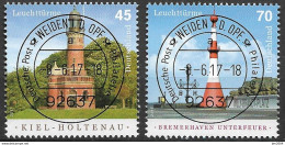 2017 Allem. Fed. Deutschland  Mi. 3316-7 FD- Used Weiden  Leuchttürme - Gebraucht