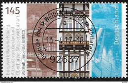 2017 Allem. Fed. Deutschland  Mi. 2299 FD- Used Weiden  UNESCO-Welterbe: Bergwerk Rammelsberg, Altstadt Von Goslar, - Gebraucht