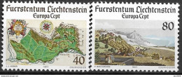 1977  Liechtenstein  Mi. 667-8 **MNH  Europa: Landschaften. - 1977