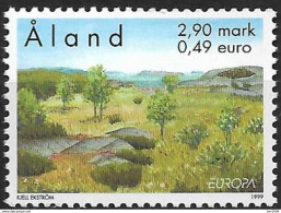 1999 Aland    Mi. 157  **MNH  Europa: Natur -und Nationalparks - 1999