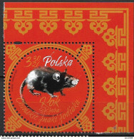 2020Polen Polska  Mi. 5182 **MNH   Chinesisches Neujahr: Jahr Der Ratte - Unused Stamps