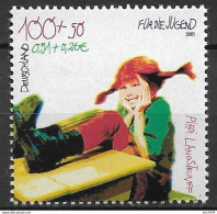 2001 Allem. Fed. Deutschland  Mi. 2191**MNH   Pippi Langstrumpf; Von Astrid Lindgren - Ungebraucht