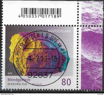 2019 Deutschland Germany Mi. 3478 FD-used Weiden  EOR   Mondgestein (30-fache Vergrößerung) - Gebraucht