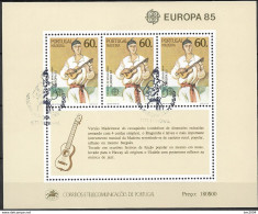 1985  Madeira    Mi. Bl. 6 Used Europa: Europäisches Jahr Der Musik - 1985