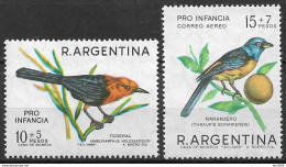 1967 Argentinien Mi. 952-3**MNH  Vögel - Nuevos
