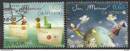 2008 San Marino  MI. 2343-4   Used  Europa "  Der Brief " - 2008