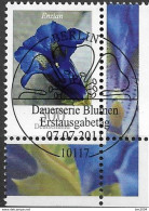 20011 Allem. Fed. Deutschland Germany Mi. 2877 FD-used  EUR  Stengelloser Enzian (Gentiana Acaulis) - Gebraucht