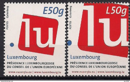 2015 Luxemburg Mi. 2056-7**MNH   Vorsitz Luxemburgs In Der Europäischen Union. - Europese Gedachte