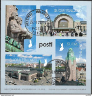 2019 Finnland Mi. Bl 100  Used     100 Jahre Hauptbahnhof Helsinki. - Used Stamps