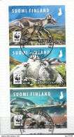 2018 Finnland Mi. 2563-5 Used . Weltweiter Naturschutz: Gefährdete Tiere - Oblitérés