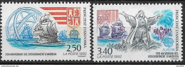 1992 Andorra FR Mi. 437-8 **MNH  Europa: 500. Jahrestag Der Entdeckung Von Amerika - 1992