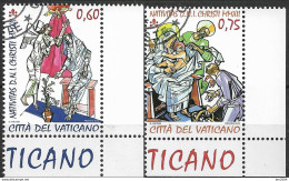 2012  Vatikan Mi. 1753-4  FD-used   Weihnachten - Used Stamps