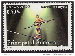 2002 Andorra Esp.   Mi.   290 **MNH  Europa - 2002