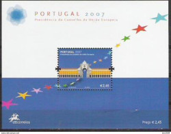 2007 Portugal     Mi. Bl 256 **MNH       Vorsitz Portugals In Der Europäischen Union. - Europese Gedachte