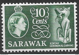 1964 Malaysia  Sarawak Mi. 207 **MNH Königin Elisabeth II Und Landesansichten - Sarawak (...-1963)