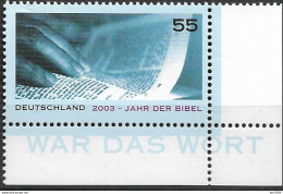 2003 Allem. Fed. Deutschland  Mi 2312  **MNH EUR  Jahr Der Bibel - Ungebraucht