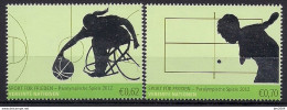 2012  UNO Wien Mi. 754-5   **MNH  . Paralympische Sommerspiele, London. - Ongebruikt