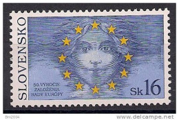 1999 Slowakei Slovensko Mi. 339 **MNH      Conseile De L`Europe - Europese Gedachte