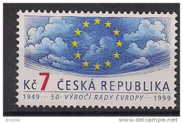 1999 Tschech. Rep. Ceska  Mi. 213 **MNH   Conseile De L`Europe - Europese Gedachte