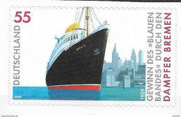 2004 Deutschland Germany . Mi. 2417 **MNH    75. Jahrestag Des Gewinns Des „Blauen Bandes“ Durch Das Passagierschiff - Ungebraucht