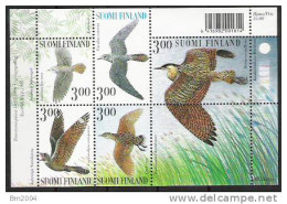1999 Finnland    Mi.  Bl. 22** MNH   Nachtaktive Vögel. - Cuckoos & Turacos