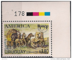 1994 Urugay Mi. 2059-60 **MNH Amerika: Postbeförderung - Oceanía