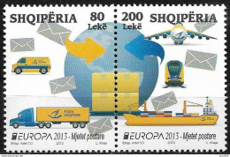 2013 Albanien Mi. 3427-8**MNH Europa: Postfahrzeuge. - 2013