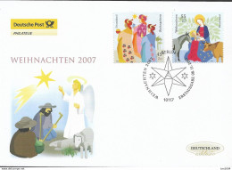 2007 Germany  Deutschland  Mi. 2626-7 FDC   Weihnachten - 2001-2010