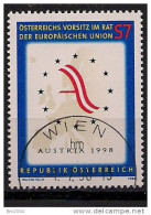 1998 Österreich Austria   Yv. 2090  Mi. 2261 Used  Présidence Autrichienne De La  Communaité Eeuropéenne - Europese Gedachte