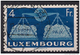 1951 Luxemburg Yv. 448 Mi. 483 Used  Europäische Einigung - Oblitérés