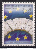 2000 Andorra  France   Mi. 558  **MNH  Gemeinsames Erbe Europa. - Europese Gedachte