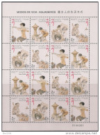 1999 Macao  Scott 981 A 187  Mi. 1016-9**MNH  Sheet Wasserträgerinnen - Blocks & Kleinbögen