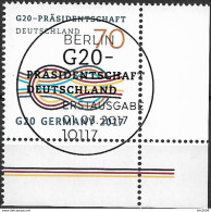2017 Allem. Fed. Germany , Deutschland  Mi. 3291 FD-used Berlin EUR  Übernahme Der G20-Präsidentschaft Durch Deutschland - Gebraucht