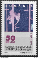 2000 Rumänien Romania  Mi. 5529 **MNH . 50 Jahre Europäische Menschenrechtskonvention - Europese Gedachte