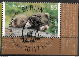 2017 Allem. Fed. Germany , Deutschland  Mi. 3288-9 FD-used Berlin EUR  Tierbabys - Gebraucht