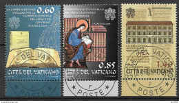 2009 Vatikan Mi. 1642-4 FD-used  Internationales Jahr Des Buches Und Des Autorenrechts, - Oblitérés