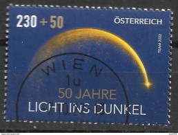 2022 Austria Österreich  Mi. 3691 FD-used Wien   50 Jahre Spendensammelaktion „Licht Ins Dunkel“ - Gebraucht