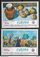 1975 Türk- Zypern Mi. 23-4 **MNH Europa : Gemälde - 1975