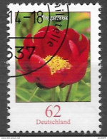 2014  Deutschland Allem. Fed.Mi. 3114 FD-used Weiden Pfingstrose (Paeonia Sp.) - Gebraucht