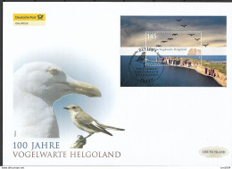 2010  Deutschland  Germany Mi. Bl. 77 FDC    100 Jahre Vogelwarte Helgoland. - 2001-2010