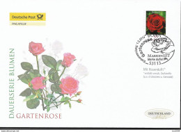2010  Deutschland  Germany Mi. 2675 FDC  Blumen Gartenrose Mit Rosendurft - 2001-2010