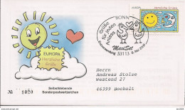 2008   Deutschland Germany  Mi  2665-8 FDC  Grußmarken; Europa: Der Brief.  Folenmarken Aus Markenheft - 2001-2010